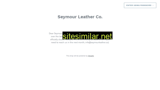seymourleather.co alternative sites