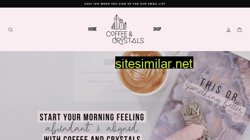 shop.coffeeandcrystals.co alternative sites