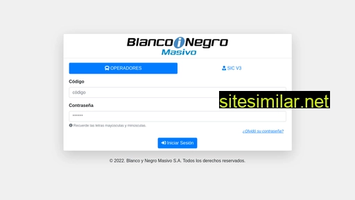 Blancoynegromasivo similar sites