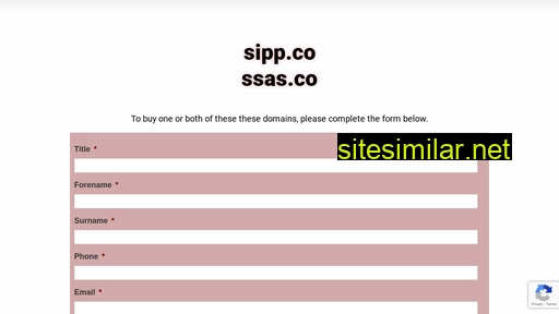 sipp.co alternative sites