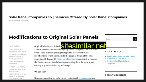solarpanelcompanies.co alternative sites