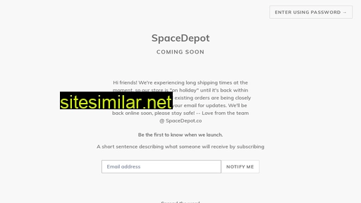 Spacedepot similar sites