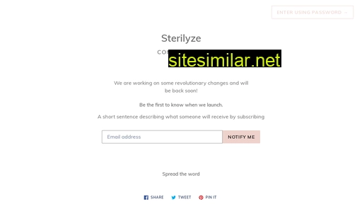 Sterilyze similar sites