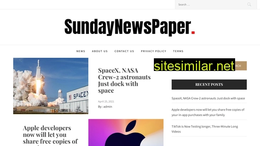 Sundaynewspaper similar sites