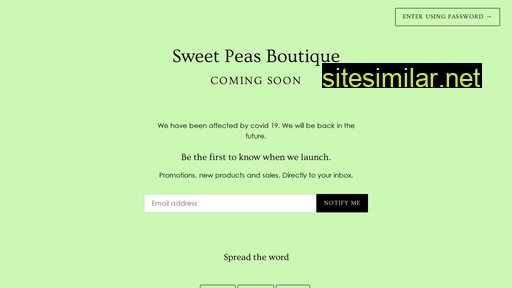 sweetpeas.com.co alternative sites