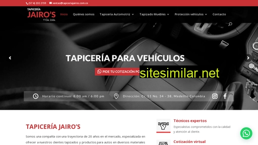 tapiceriajairos.com.co alternative sites