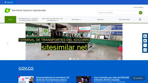 terminal-socorro-santander.gov.co alternative sites