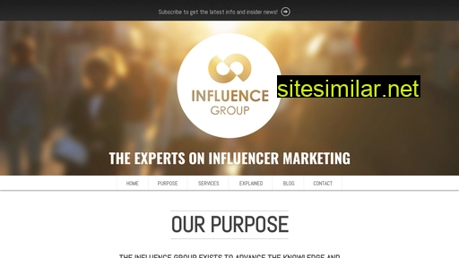 theinfluencegroup.co alternative sites