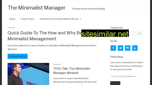 theminimalistmanager.co alternative sites