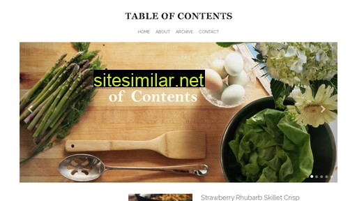 Thetableofcontents similar sites
