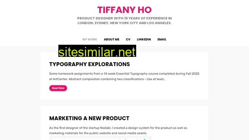 Tiffanyho similar sites