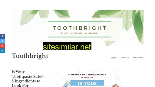 toothbright.co alternative sites