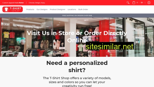t-shirtshop.co alternative sites