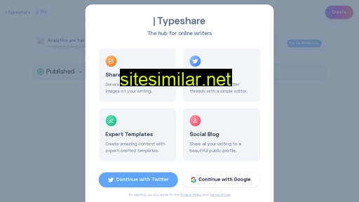 Typeshare similar sites