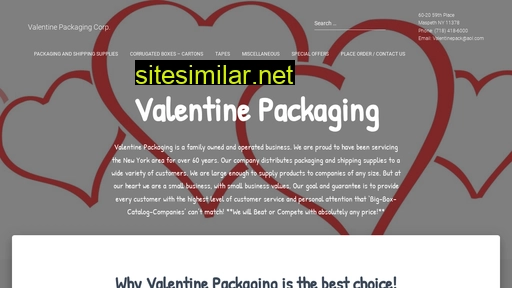 Valentinepackaging similar sites