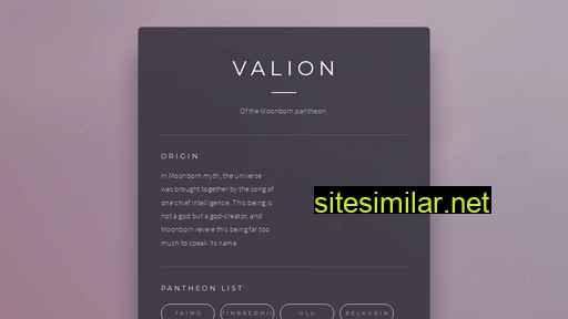 Valion similar sites
