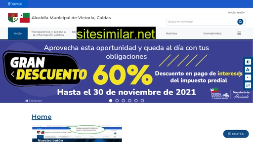 victoria-caldas.gov.co alternative sites