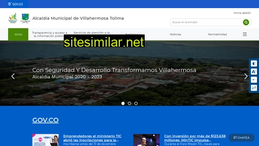 villahermosa-tolima.gov.co alternative sites