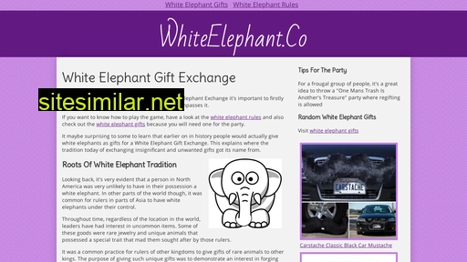 Whiteelephant similar sites