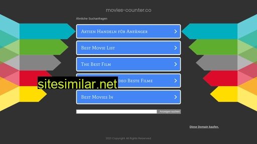 Movies-counter similar sites