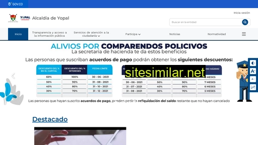 yopal-casanare.gov.co alternative sites