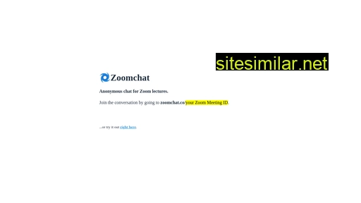 zoomchat.co alternative sites