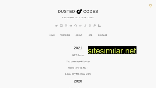 dusted.codes alternative sites