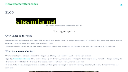 newcustomeroffers.codes alternative sites