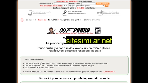 007prono.com alternative sites