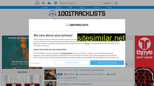 1001tracklists.com alternative sites