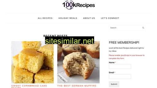 100krecipes.com alternative sites