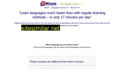 17-minute-languages.com alternative sites