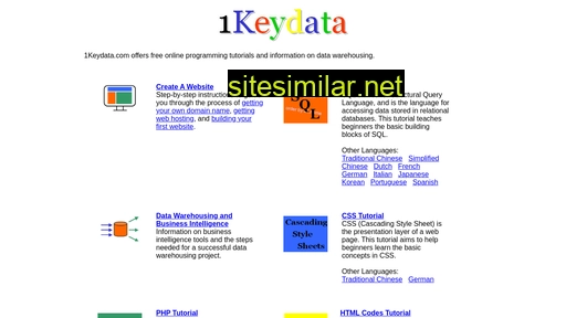 1keydata.com alternative sites
