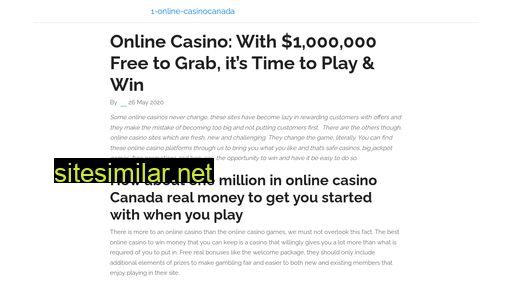 1-online-casinocanada.com alternative sites