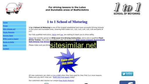 1to1schoolofmotoring.com alternative sites