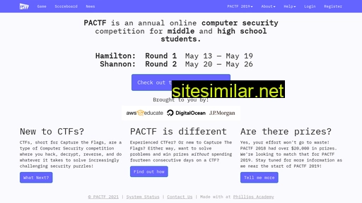 2019.pactf.com alternative sites