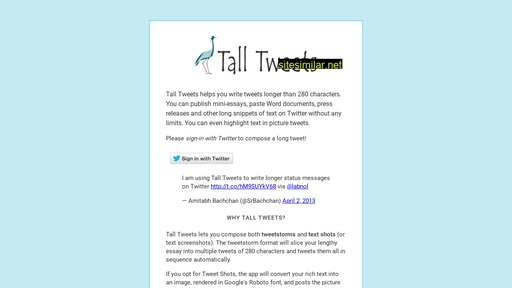280.talltweets.com alternative sites