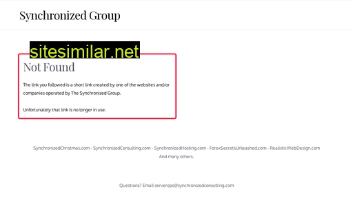 Synchronizedgroup similar sites