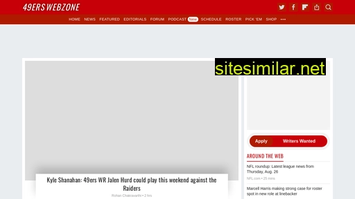 49erswebzone.com alternative sites
