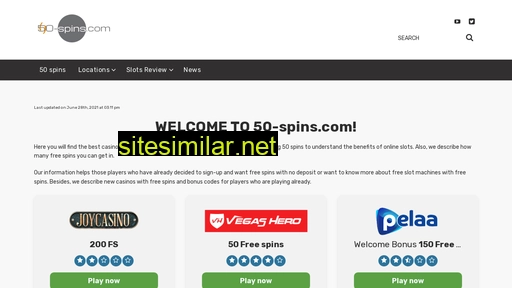 50-spins.com alternative sites