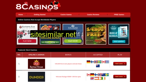 8casinos.com alternative sites