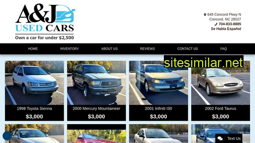 aandjusedcars.com alternative sites