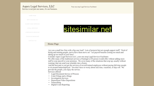 Aapexlegalservices similar sites