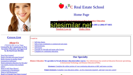 abcrealestateschools.com alternative sites