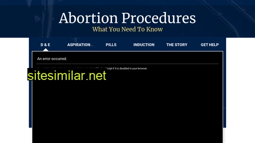 Abortionprocedures similar sites