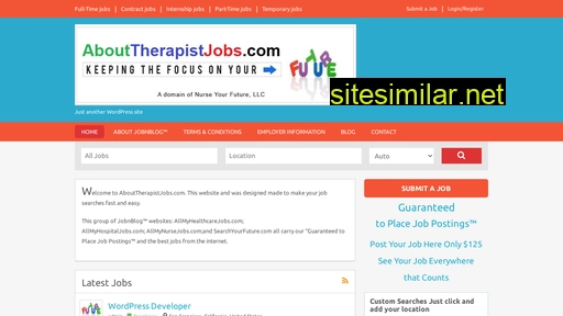 Abouttherapistjobs similar sites