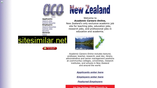 academiccareers-newzealand.com alternative sites