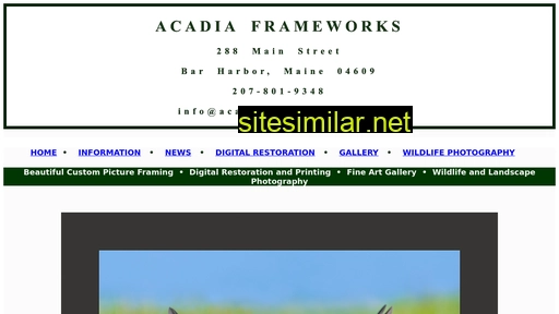 acadiaframeworks.com alternative sites