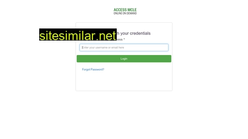 accessmcle.xecurify.com alternative sites