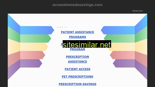 Accesstomedssavings similar sites